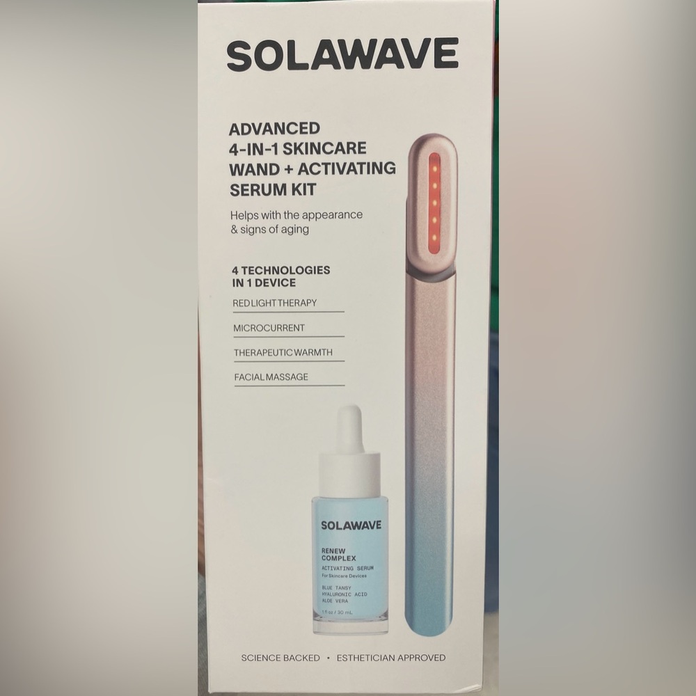Brand new never opened solaware wand and renew complex activating serum beauty